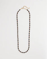 Art Deco Bar Bead Long Necklace
