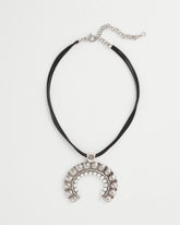 Chico's Women | Short Horseshoe Pendant Necklace SILVER