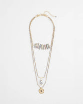 Chico's Women | Convertible Abalone Pendant Necklace NEUTRAL