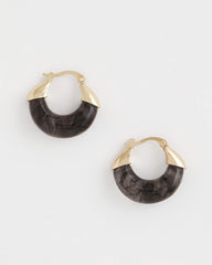 Chico's Women | Marble Gold Hoop Earrings GOLD