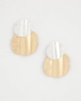 Chico's Women | Crinkle Mixed Metal Earrings MIXED METALS