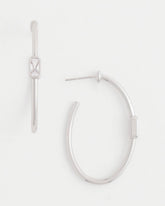 Chico's Women | Silver Oval Hoop Earrings SILVER