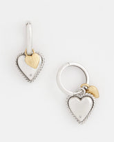 Chico's Women | Heart Charm Earrings MIXED METALS