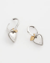 Chico's Women | Heart Charm Earrings MIXED METALS