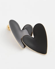 Chico's Women | Black Heart Earrings BLACK