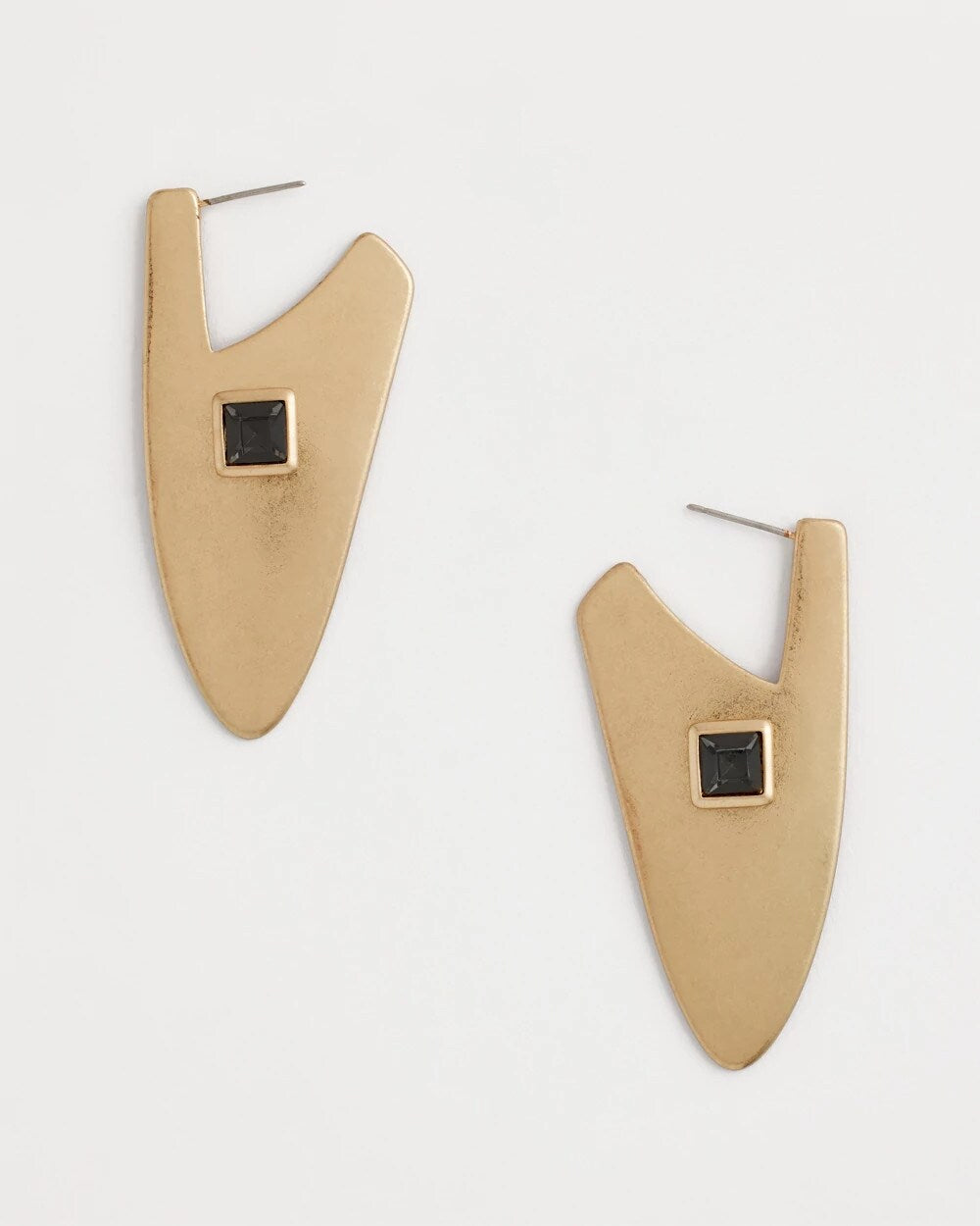 Chico's Women | Gold Triangle Linear Earrings GOLD