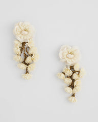 Chico's Women | No Droop® Flower & Conch Shell Earrings WHITE