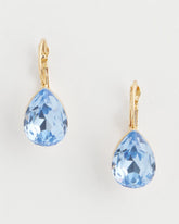 Chico's Women | Aqua Gem Teardrop Earrings BLUE