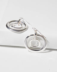 Chico's Women | Silver Tone Drop Pendant Earrings SILVER