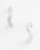 Chico's Women | Silver Wavy Hoop Earrings SILVER