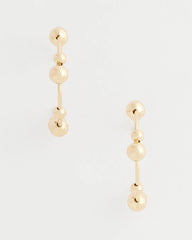 Chico's Women | Goldtone Beaded Hoop Earrings GOLD