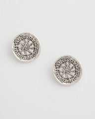 Chico's Women | Medallion Earrings SILVER