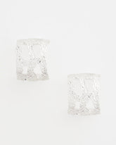 Chico's Women | No Droop® Cutout Silvertone Hoop Earrings SILVER