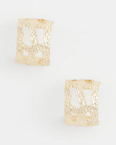 Chico's Women | No Droop® Cutout Goldtone Hoop Earrings GOLD