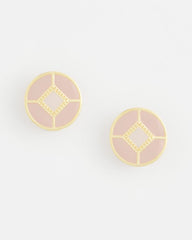 Chico's Women | No Droop® Enamel Clip-On Earrings PINK