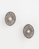 Chico's Women | Medallion Clip-On Earrings SILVER
