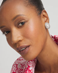 Chico's Women | Medallion Clip-On Earrings SILVER