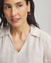 No Droop® Gold Tone Square Hoops