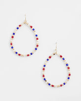 Chico's Women | No Droop® Red White & Blue Earrings MULTI