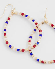 Chico's Women | No Droop® Red White & Blue Earrings MULTI