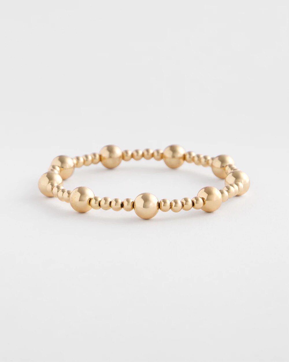 Chico's Women | Gold-tone Medium Bead Stretch Bracelet