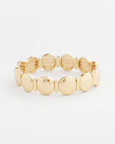 Chico's Women | Textured Circle Stretch Bracelet GOLD