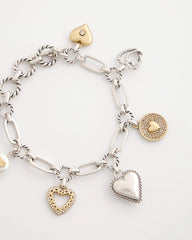 Chico's Women | Heart Charm Bracelet MIXED METALS