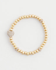 Chico's Women | Gold Heart Stretch Bracelet GOLD