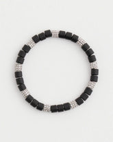 Chico's Women | Black Barrel Bead Stretch Bracelet BLACK
