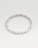 Chico's Women | Silvertone Oval Beaded Stretch Bracelet SILVER