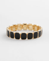 Chico's Women | Chico's Originals Black Square Stretch Bracelet BLACK