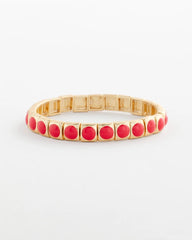 Chico's Women | Bold Orange Goldtone Stretch Bracelet ORANGE