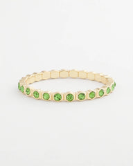 Chico's Women | Small Faceted Stretch Bracelet GREEN