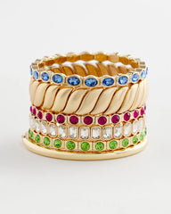 Chico's Women | Small Faceted Stretch Bracelet BLUE