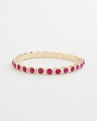 Chico's Women | Small Faceted Stretch Bracelet PINK
