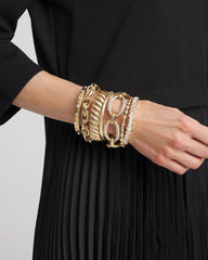 Chico's Women | Matte Twist Stretch Bracelet GOLD