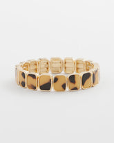 Chico's Women | Tortoise Square Stretch Bracelet BROWN