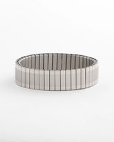 Silver Tone Stretch Watchband Bracelet