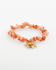 Chico's Women | Aventurine Stone Chips Charm Bracelet ORANGE