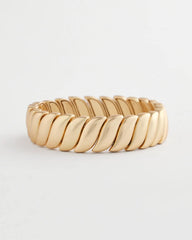 Chico's Women | Matte Twist Stretch Bracelet GOLD