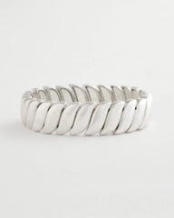 Chico's Women | Matte Twist Stretch Bracelet SILVER