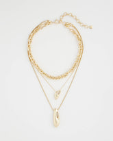 Chico's Women | Convertible Three-Strand Pendant Necklace GOLD