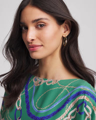 Chico's Women | Gold Oval Hoop Earrings GOLD