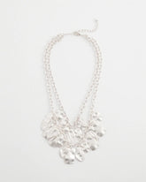 Chico's Women | Double Square Charm Pendant Necklace SILVER