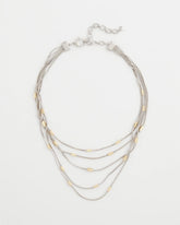 Chico's Women | Mixed Metal Multi-Strand Necklace MIXED METALS