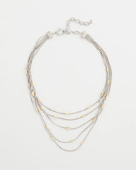 Chico's Women | Mixed Metal Multi-Strand Necklace MIXED METALS
