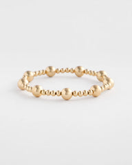 Chico's Women | Gold-tone Medium Bead Stretch Bracelet