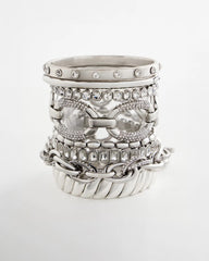 Chico's Women | Matte Twist Stretch Bracelet SILVER