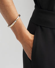 Chico's Women | Silver & Gold Tone Round Stretch Bracelet MIXED METALS