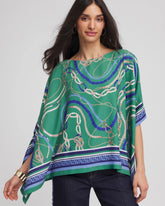 Chico's Women | Rope Relic Poncho JARDIN GREEN